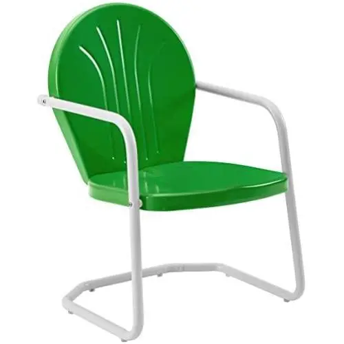 Crosley Furniture Griffith Metal Outdoor Chair - Grasshopper Green Crosley Furniture Griffith Metal Outdoor Chair - Grasshopper Green