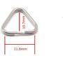 HITHUT 6pcs Camera Eyelet Ring Split Ring Lug Ring Triangle Strap Ring Hook for DSLR RF Mirrorless Camera (Stainless Steel)