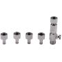 Garosa Metal Airbrush Coupler Professional Lightweight Airbrush Quick Release Plug Coupling Disconnect Coupler with 4pcs Fittings