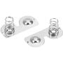 uxcell 20Pcs AA Battery Positive to Negative Conversion Spring Contact Nickeling Plate 26.5mm x 12mm
