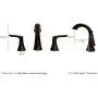 Pfister Weller LG49WR0K Widespread Bath Faucet, brushed nickel finish