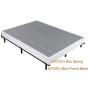 Adjustable Metal Bed Frame for Box Spring, ZIYOO Heavy Duty 9-Leg Support Bed Base for Box Spring and Mattress Set, Fits for Full,Queen,King, Cal King Size