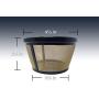 GoldTone Reusable 8-12 Cup Basket Filter fits Black & Decker Coffee Machines and Brewers. Replaces your Black+Decker Reusable Coffee Filter and Permanent Black & Decker Coffee Basket Filter (1 PACK)