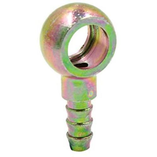 X AUTOHAUX 6mm ID Hose Barb 12mm Metal Banjo Fitting Fuel Brake Line Adapter for Motorcycle Car