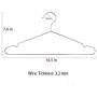 JUNING Wire Hangers, 50 Pack Stainless Steel Strong Metal Clothes Hangers-16.5 Inch, Silvery