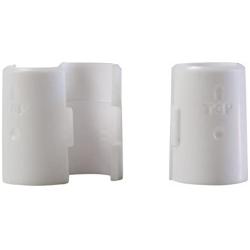 Apollo Hardware 1 Inch Shelf Clips/Split Sleeves, White, 2 Pack / 8 Pair (1'' & 25.4mm Diameter Post Size)