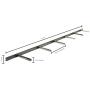 Sheppard Brackets - Heavy Duty Metal Floating Shelf Brackets Easy Mount, Mounting Locations Every Half inch (70 inch)