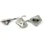 Bezelry 12 Pieces Stingray Antique Silver Color Metal Shank Buttons 21mm