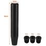 Lunsom Aluminum Alloy Shifter Knob Long Weighted Gear Stick Lever Shift Head Car Metal Shifting Handle with Adapters Fit Most Automatic Manual Transmission Vehicle(Black)
