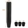Lunsom Aluminum Alloy Shifter Knob Long Weighted Gear Stick Lever Shift Head Car Metal Shifting Handle with Adapters Fit Most Automatic Manual Transmission Vehicle(Black)