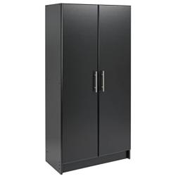 Prepac Elite Storage Cabinet, 32'' W x 65'' H x 16'' D, Black