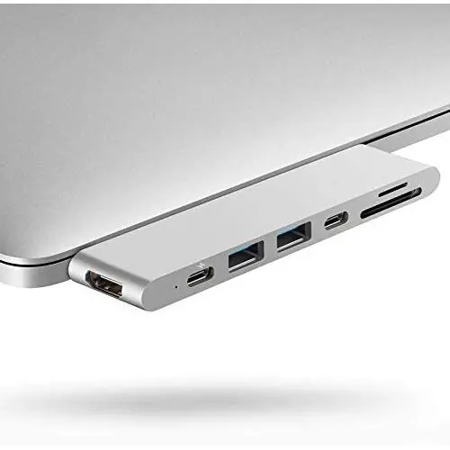 Purgo USB C Hub Adapter Dock for MacBook Air M1 2020-2018 and MacBook Pro M1 2020-2016, with 4K HDMI, 100W PD, 40Gbps TB3 5K@60Hz, USB-C, 2 USB 3.0 and SD/Micro Card Readers (Silver) Purgo USB C Hub Adapter Dock for MacBook Air M1 2020-2018 and MacBook Pro M1 2020-2016, with 4K HDMI, 100W PD, 40Gbps TB3 5K@60Hz, USB-C, 2 USB 3.0 and SD/Micro Card Readers (Silver)