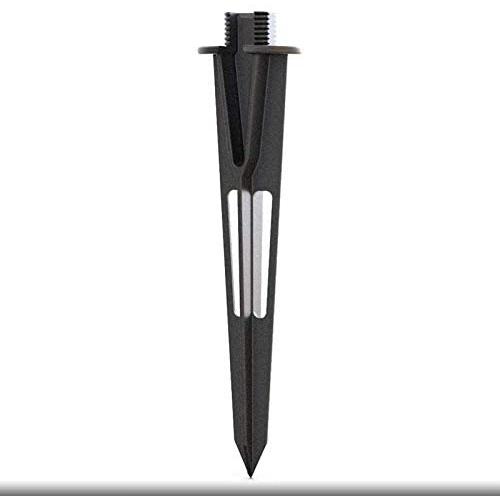 Malibu Sturdy Solid Ground Spike for Pathlight Spotlight Uplight Landscape In-ground Light Parts Metal Replacement Stake Diecast Aluminum Construction 8101-4820-01
