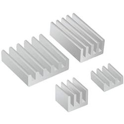 16 Pcs Raspberry Pi 4 Heatsink, MazerPi Raspberry Pi Heatsink Set Aluminum Heatsink with 3M 8810 Thermal Pad Heatsink for Raspberry Pi 4 Model B/ 3B+/ 3B/ 2B (Silver)