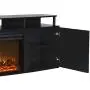 Ameriwood Home Carson Electric Fireplace TV Console for TVs up to 70'', Black