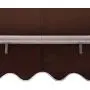 MCombo 13x8 Feet Manual Retractable Patio Door Window Awning Sunshade Shelter Outdoor Canopy(Coffee Brown)