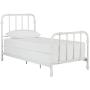 DHP Jenny Lind Metal Twin Bed Frame in White