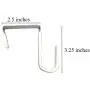 Evelots Over The Door Metal Hooks-Plastic Coated-Steel-Towel-Handbag-Coat-Set/2 Evelots Over The Door Metal Hooks-Plastic Coated-Steel-Towel-Handbag-Coat-Set/2