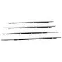 New 4 Pcs Compatible For Honda Accord 2008-2012 Weatherstrip Window Seal Car Window Moulding Trim Seal Chrome Door Outside Belt 2009 2010 2011