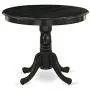 East West Furniture ANT-ABK-TP Antique Dining Table Made of Rubber Wood, 36 Inch Round, Wirebrushed Black Finish East West Furniture ANT-ABK-TP Antique Dining Table Made of Rubber Wood, 36 Inch Round, Wirebrushed Black Finish