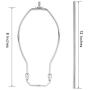 Canomo Silver Finish Make-A-Lamp Kit 3-Way with 8 Inch Harp, 2 Pieces 12'' Lamp Pipe, and All Parts Needed and Instructions for DIY Lamp Design or Repair Canomo Silver Finish Make-A-Lamp Kit 3-Way with 8 Inch Harp, 2 Pieces 12'' Lamp Pipe, and All Parts Needed and Instructions for DIY Lamp Design or Repair