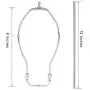 Canomo Silver Finish Make-A-Lamp Kit 3-Way with 8 Inch Harp, 2 Pieces 12'' Lamp Pipe, and All Parts Needed and Instructions for DIY Lamp Design or Repair