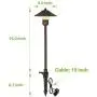 6 Pack Low Voltage LED Landscape Pathway Light, 3W 150LM 12V Wired for Outdoor Yard Lawn, Die-cast Aluminum Construction, 30-Watt Equivalent 15-Year Lifespan