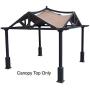 APEX GARDEN Replacement Canopy Top for Lowes 10 ft x 10 ft Gazebo #GF-12S039B / GF-9A037X (Brown)