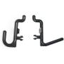 Plastic Black J and L Style Peg Board Hooks Combo Kit - 100 Pack | Garage Tool Craft Jewelry Storage Pegboard Organizer