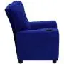 Flash Furniture Contemporary Blue Microfiber Kids Recliner with Cup Holder Flash Furniture Contemporary Blue Microfiber Kids Recliner with Cup Holder