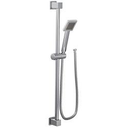 Moen S3879EP 90 Degree Modern Eco-Performance Handshower Handheld Shower with 30 Slide Bar and 69-Inch Metal Hose, 30'' x 60'', Chrome