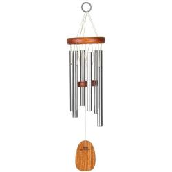 Woodstock Chimes AGSS The Original Guaranteed Musically Tuned Amazing Grace Chime, Small, Silver