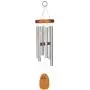 Woodstock Chimes AGSS The Original Guaranteed Musically Tuned Amazing Grace Chime, Small, Silver