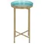 Kate and Laurel Celia Round Foldable Tray Accent Table, 14'' x 14'' x 25.75'', Light Teal and Gold, Modern Minimalist Design and Magnetic Tabletop Kate and Laurel Celia Round Foldable Tray Accent Table, 14'' x 14'' x 25.75'', Light Teal and Gold, Modern Minimalist Design and Magnetic Tabletop