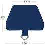 Phone Tether Tab, COCASES 2 Pack Update Phone Lasso Patch with Replacement Part for Smartphone Lanyard Safety Tether（Blue）