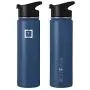 IRON °FLASK Sports Water Bottle - 14oz,18oz,22oz,32oz,40oz, or 64oz, 3 Lids (Spout Lid), Vacuum Insulated Stainless Steel, Hot, Modern, Simple Thermo Mug, Hydro Metal Canteen (22 Oz, Twilight Blue)