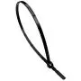 Cable Ties with Metal Tooth Stainless Steel Locking Device, 8” X 0.14”, Black, 100 Pieces