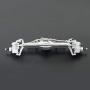 Baoer Metal Front Rear Axle Houseing Shell Modified Parts Bridge for 1/10 RC Crawler Car for Axial Capra 1.9 UTB Front axle + Rear axle Silver