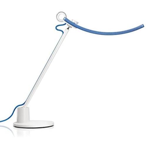 BenQ Genie E-Reading LED Worlds First Desk Lamp for Monitors-Eye Care, Modern, Ergonomic, Dimmable, Warm/Cool White-Perfect for Designers, Engineers, Architects, Studying, Gaming, Blue, Bule