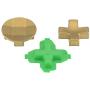 eXtremeRate 3 in 1 Magnetic Metal Gold Stainless Steel D-Pads, Replacement Parts Directional Pad Kits for Xbox One/Xbox One S/Xbox One Elite/Xbox One Elite Series 2 Controller