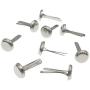 ARTCXC 1Box(400pcs) 4Colors 8mm Metal Brads Paper Fastener Brads for Scrapbooking Crafts Making DIY Art - Black,White,Goldren,Silver,Each Color 100Pcs