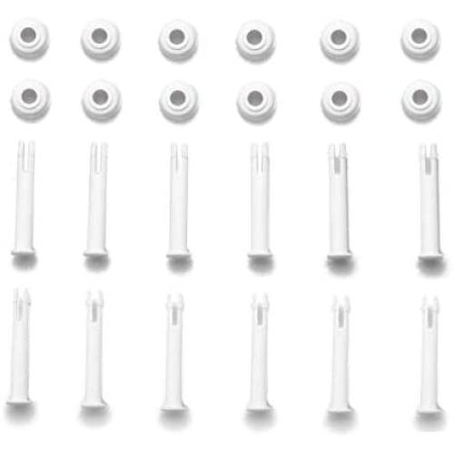 Iceyon 12pcs Plastic Pool Joint Pins Joint & Rubber Seal for Intex Above Ground Metal Frame Pools Replacement Parts (2.16 inch)