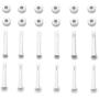 Iceyon 12pcs Plastic Pool Joint Pins Joint & Rubber Seal for Intex Above Ground Metal Frame Pools Replacement Parts (2.16 inch)