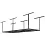 FLEXIMOUNTS 3x8 Overhead Garage Storage Rack Adjustable Ceiling Storage Rack Heavy Duty 96'' Length x 36'' Width x 40'' Height (Black)…