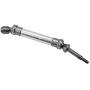 keyren Rear Drive Shaft RC Truck Drive Shaft, 2pcs SLA031 Upgrade Parts CVD Transmission Axle, Metal for Traxxas Slash 4X4 1/10 Truck RC Car(SLA031T Titanium Gray)