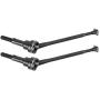 RC Car Drive Shaft, 2pcs Front Universal Drive Shaft Metal Transmission Shaft for WLtoys 1/12 12423 Remote Control Car Accessory(Black0090BL)