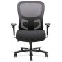 Sadie Big and Tall Office Computer Chair, Height Adjustable Arms with Adjustable Lumbar, Black (HVST141)