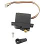 Binory Upgrade Metal 5 Wire Gear Servo + Swing Arm Part Compatible with WLTOYS 144001 1/14 RC Car