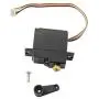 Binory Upgrade Metal 5 Wire Gear Servo + Swing Arm Part Compatible with WLTOYS 144001 1/14 RC Car