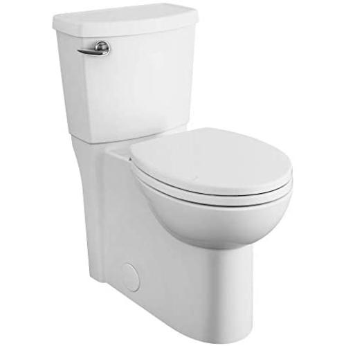 American Standard 2988101.020 Cadet 3 FloWise 2-Piece 1.28 GPF Single Flush Right Height Round Front Toilet with Concealed Trapway, White